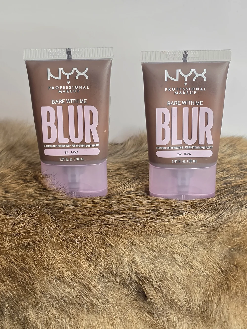 NYX Bare With Me Blur Foundation - Java (Brown) Bundle Of 2